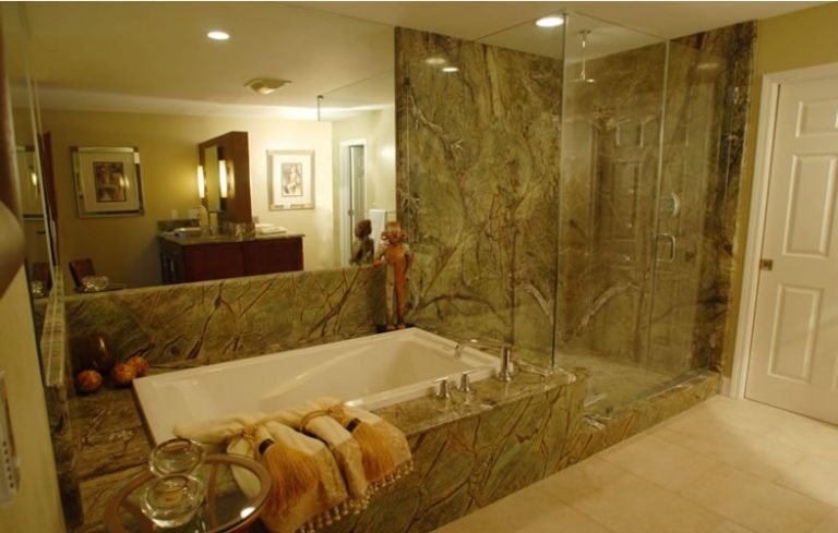 bagno in marmo Forest Green