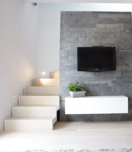 quarzite grigia rivestimento parete