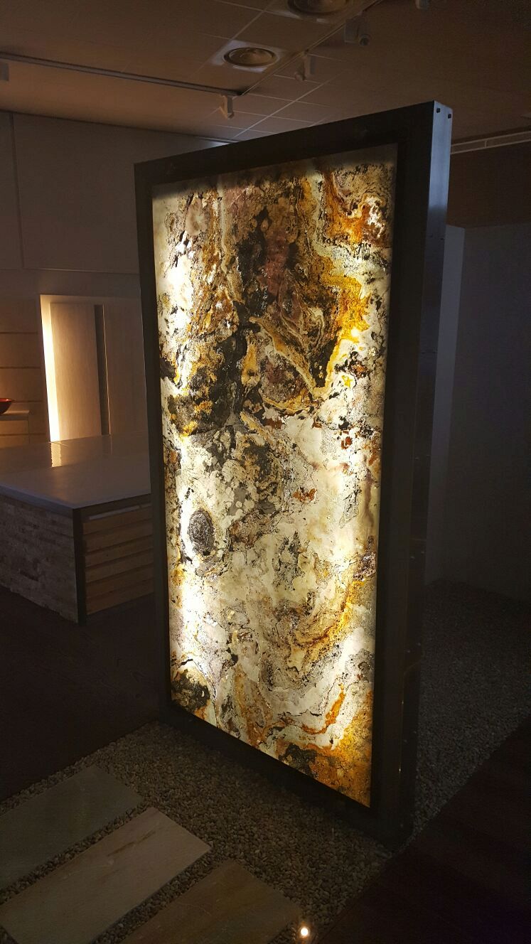 Home interior with natural stone wall decoration design