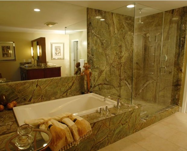 bagno in marmo Forest Green