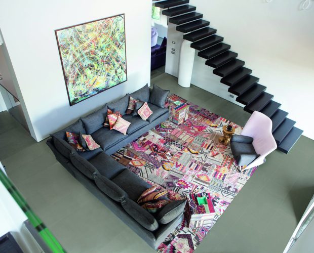 pavimento in pietra soggiorno