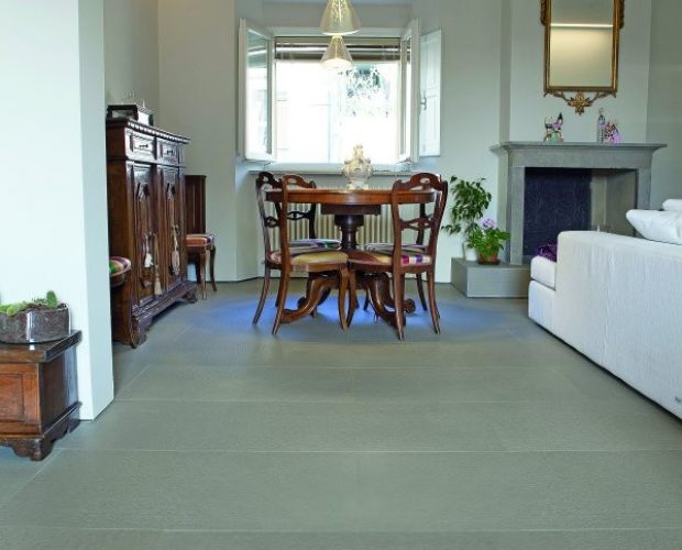 pavimento in quarzite grigio