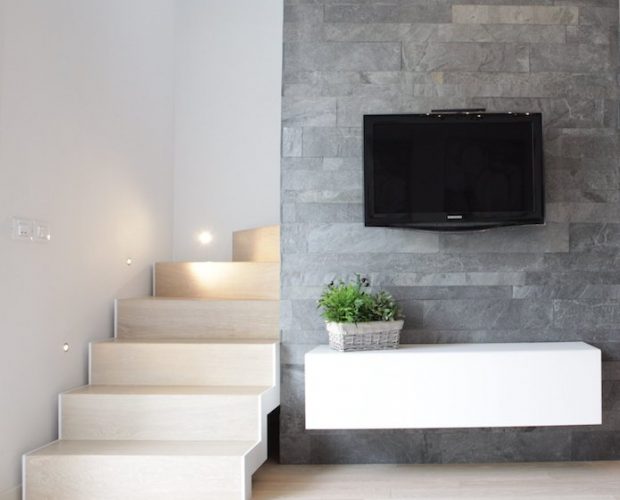 quarzite grigia rivestimento parete